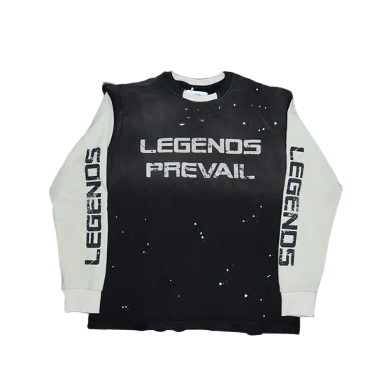 Legends Prevail Twofer Crew Neck - Black