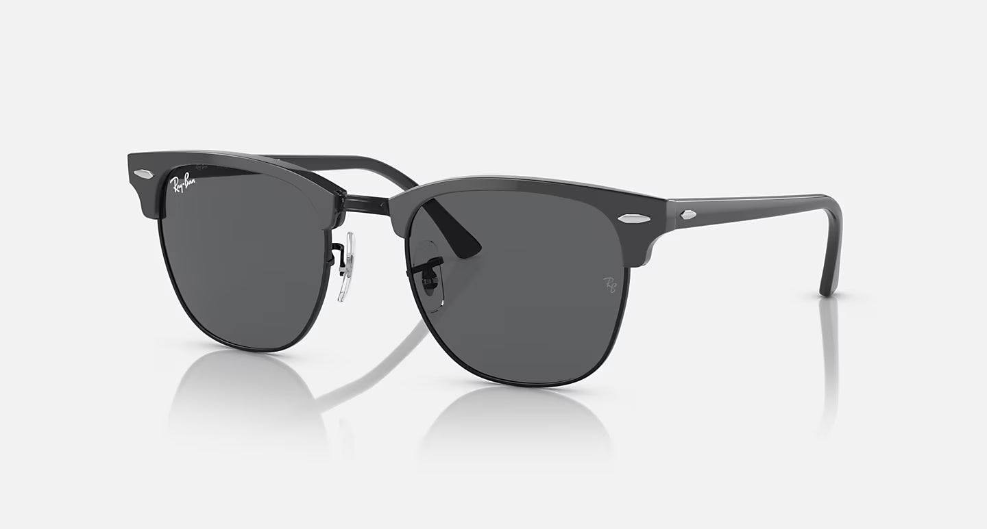 Ray-Ban ClubMaster Grey on Black Frame W/Dark Grey Lens