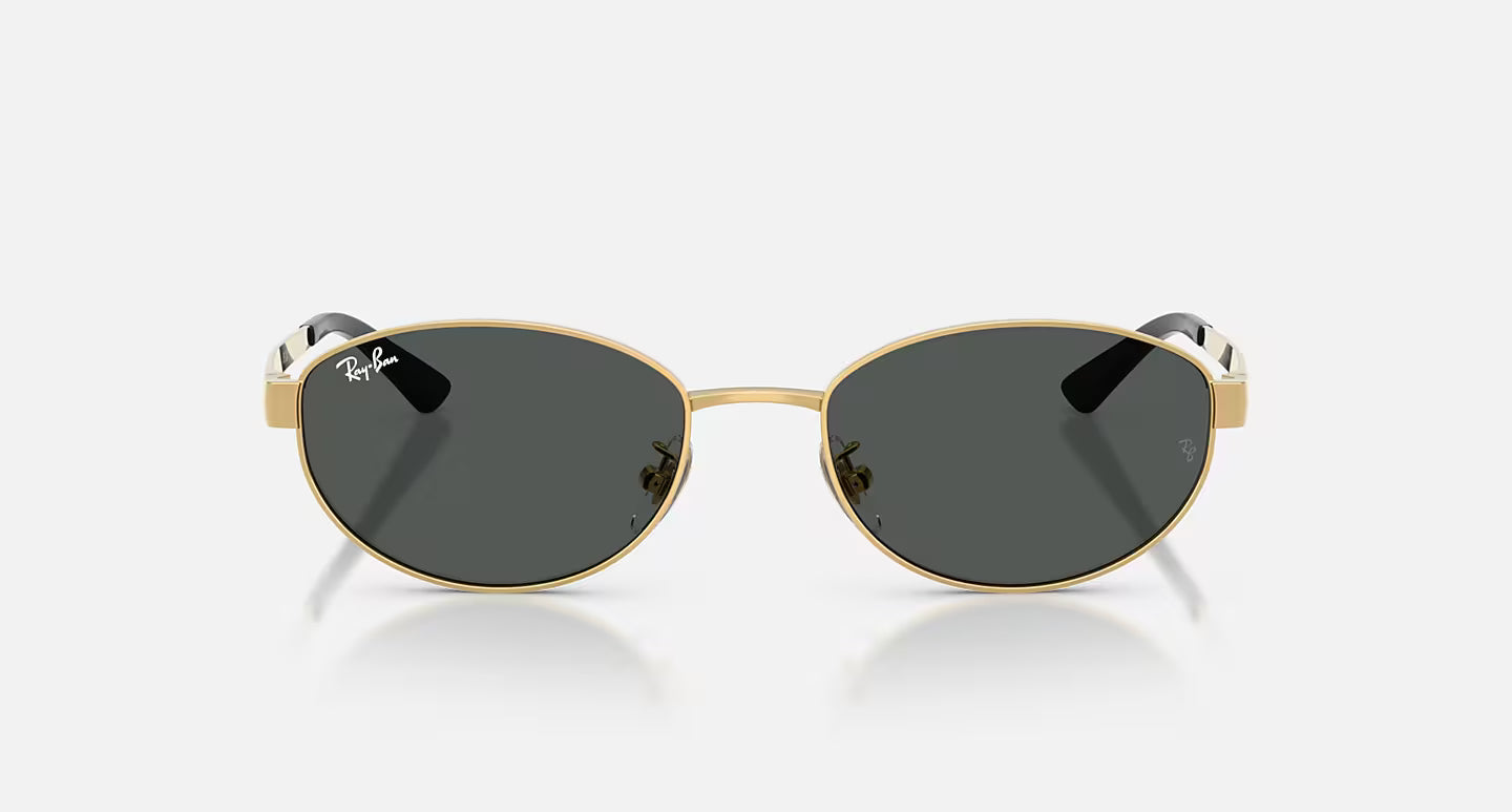 RAY-BAN ARISTA GOLD W/DARK GREY LENS