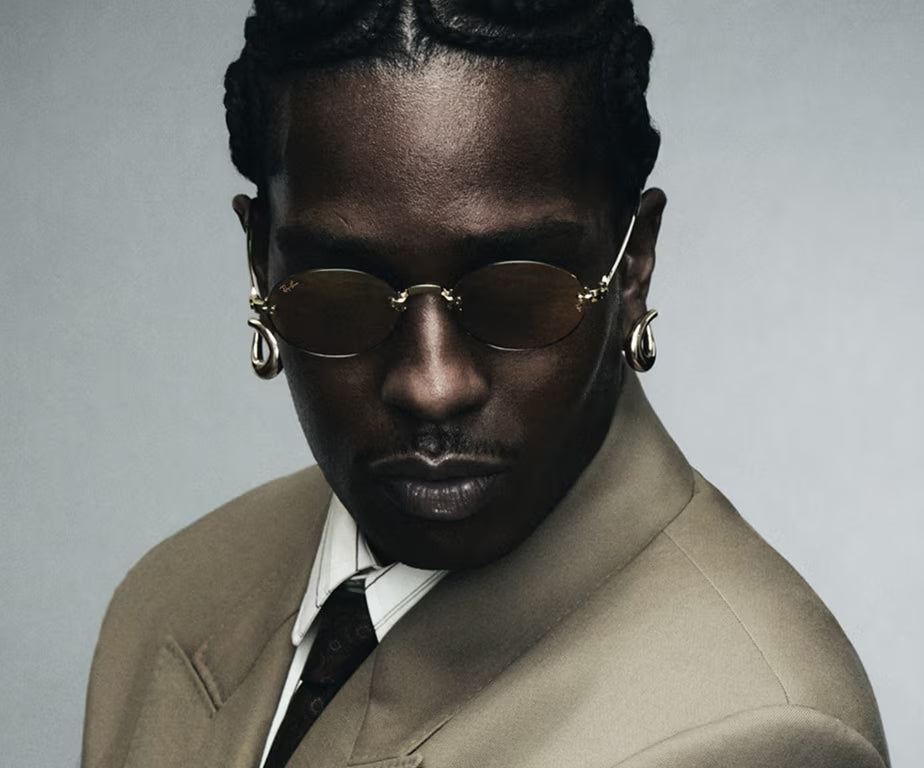 ASAP ROCKY x RAY BAN - Polished Arista Gold Frame W/Dark Green Lens