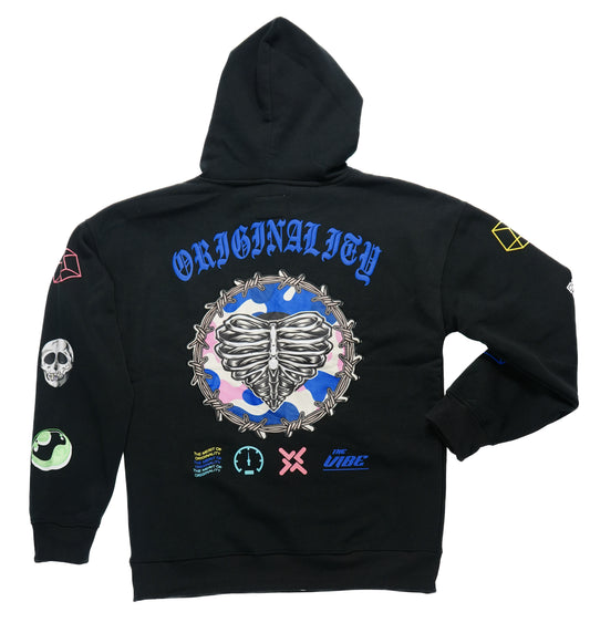 B&M ORIGINALITY HOODIE - BLACK