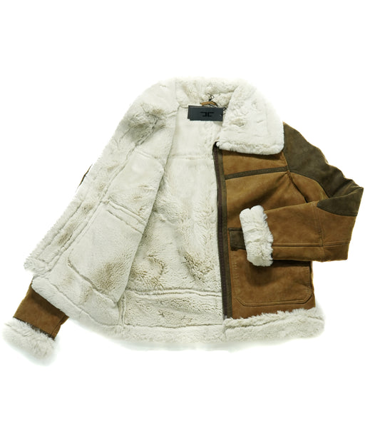 JORDAN CRAIG FUR WINTER JACKET - BEIGE/BROWN