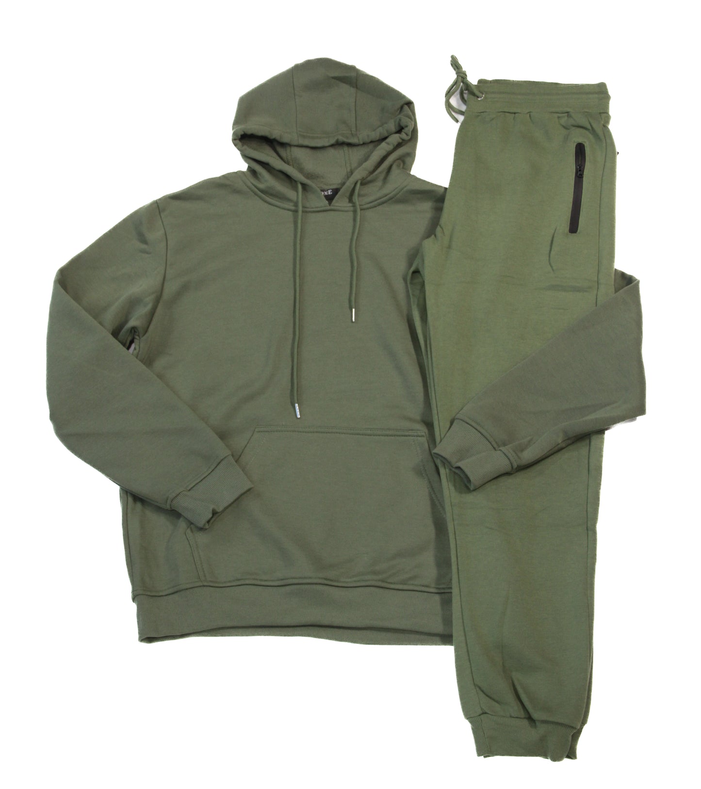 BASIC JOGGER SET TOP & BOTTOM - OLIVE