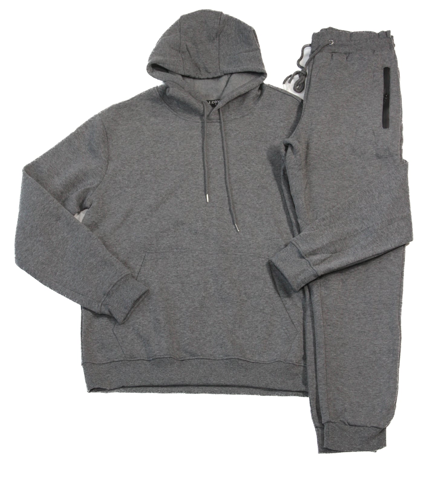 BASIC JOGGER SET TOP & BOTTOM - CHARCOAL GREY