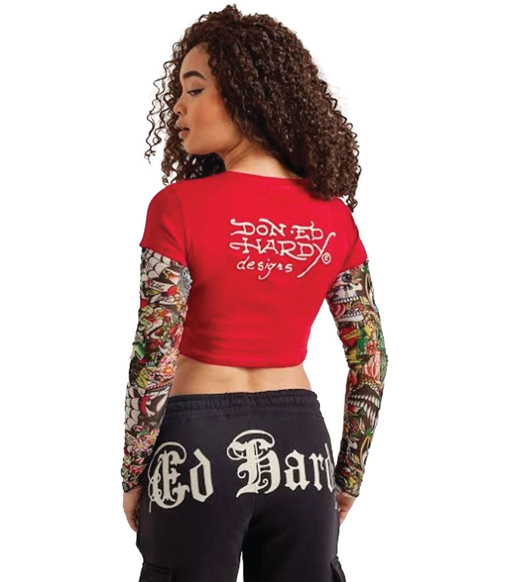 TRUE EAGLE HANGDOWN TEE - RED