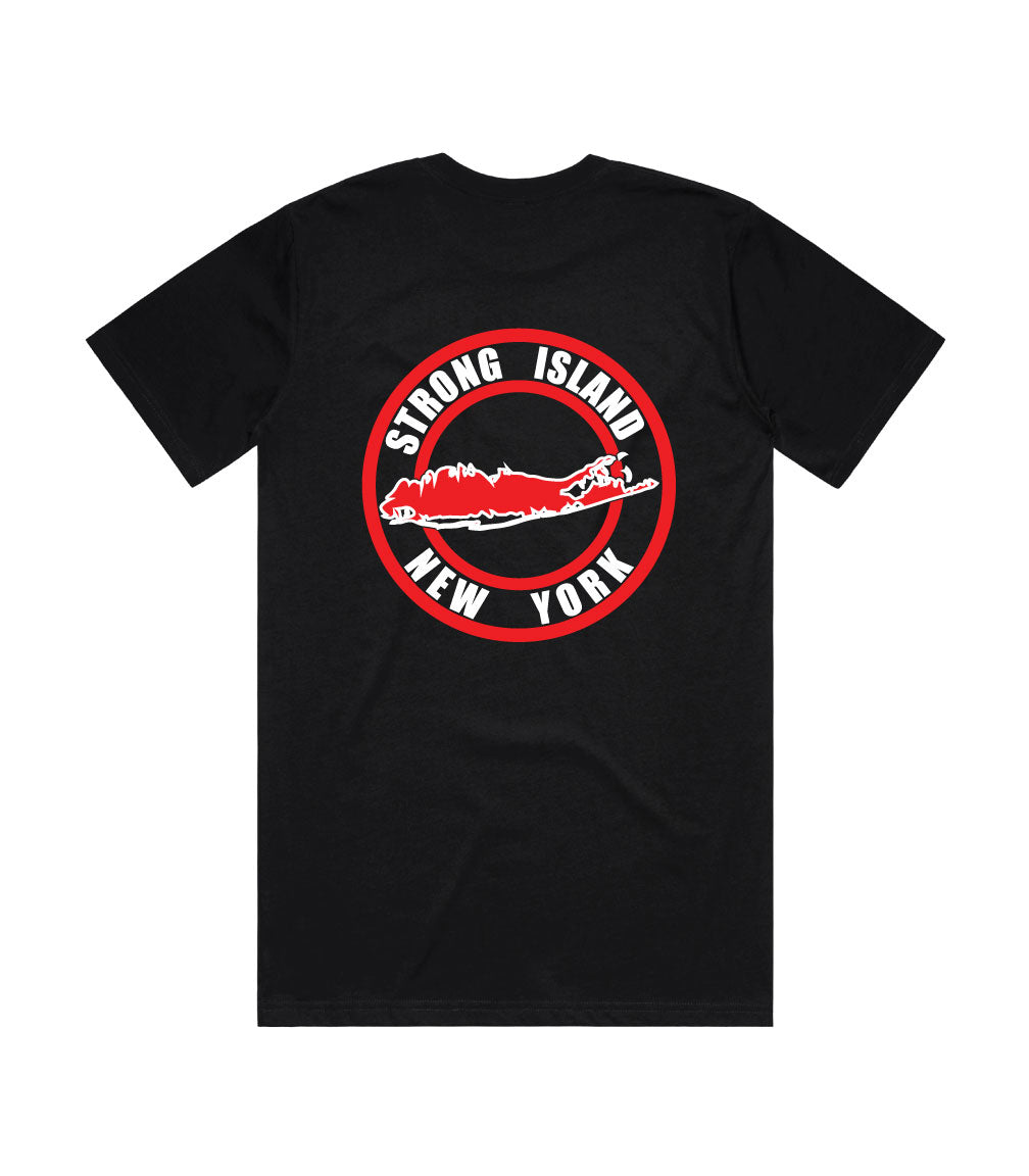 STRONG ISLAND SIGNATURE TEE - RED/BLACK