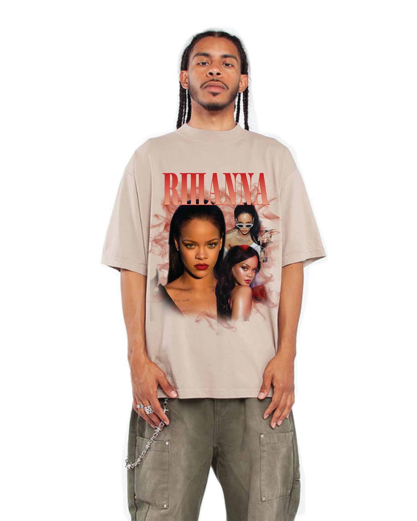 RIHANNA HEAVY TEE - OATMEAL/BONE