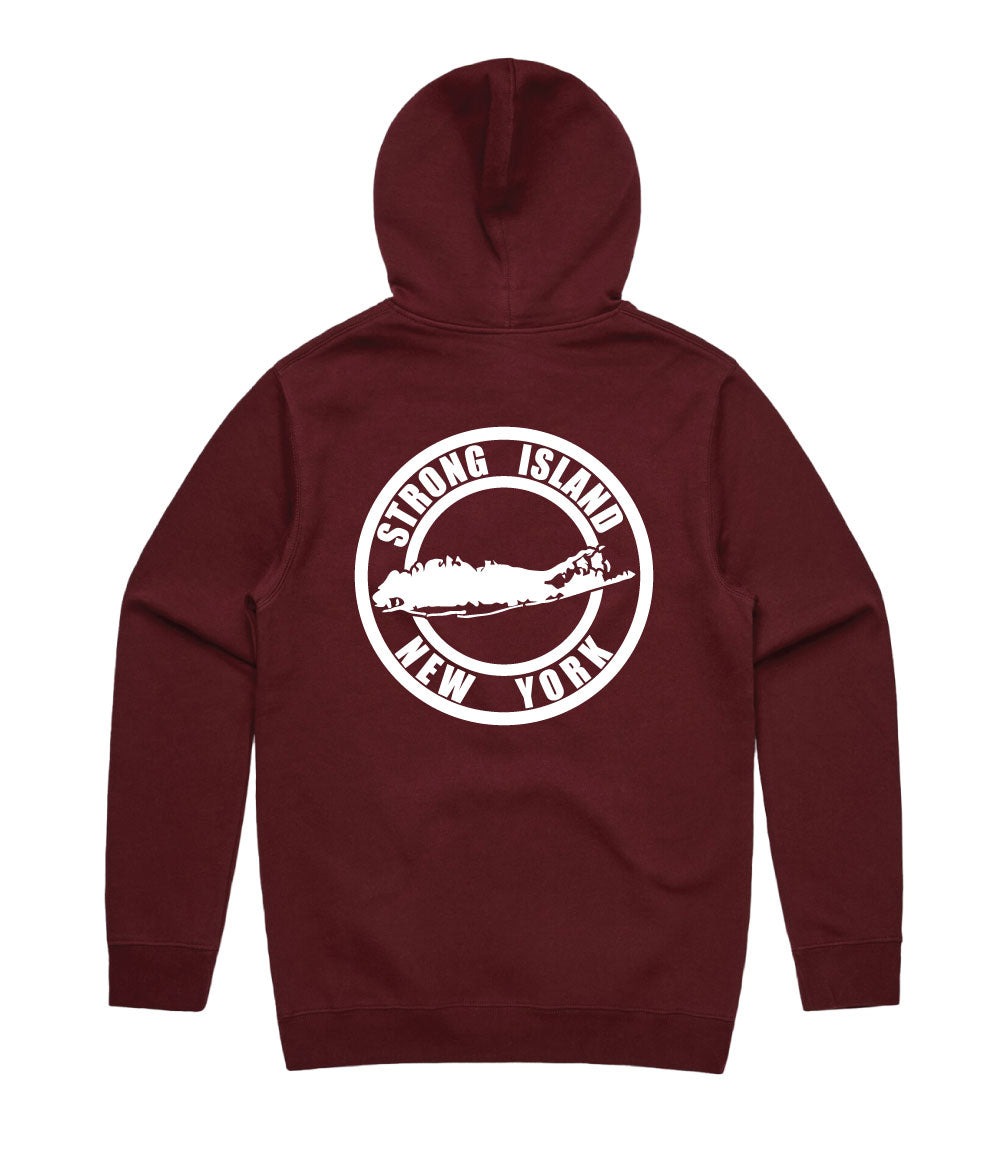 STRONG ISLAND SIGNATURE HOODIE - BURGUNDY