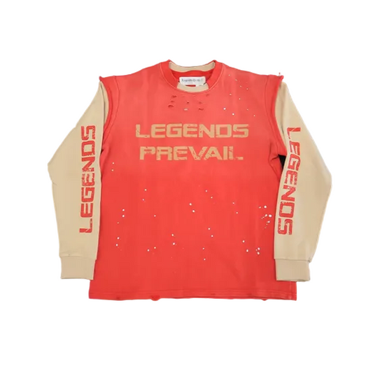 Legends Prevail Twofer Crew Neck - Red