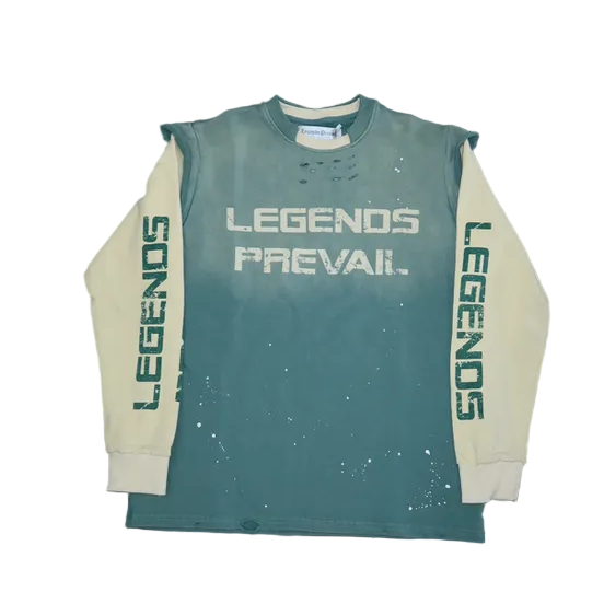 Legends Prevail Twofer Crew Neck - Mint Green