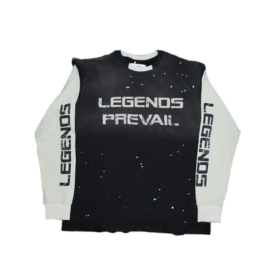 Legends Prevail Twofer Crew Neck - Black