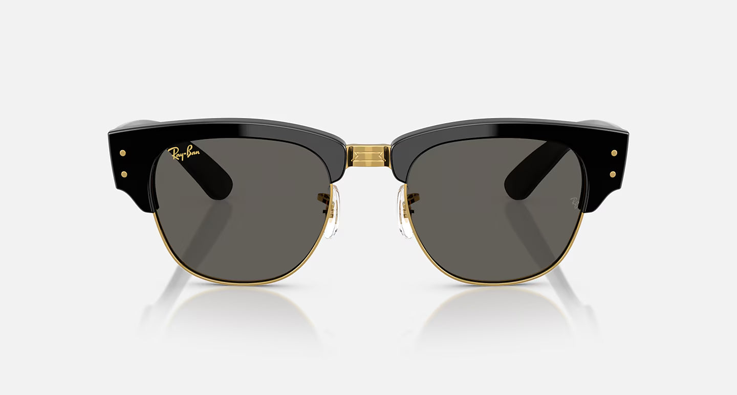ASAP ROCKY X MEGA CLUBMASTER - BLK ON GOLD/ULTRA BLACK LENS