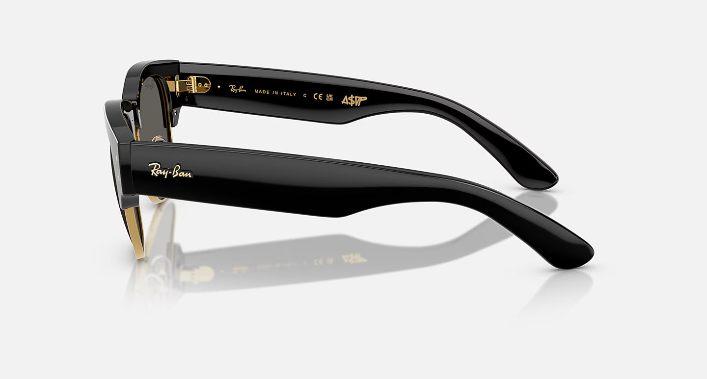 ASAP ROCKY X MEGA CLUBMASTER - BLK ON GOLD/ULTRA BLACK LENS