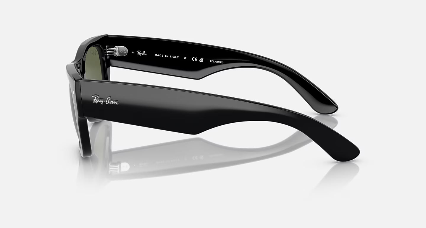 MEGA WAYFARER-BLACK W/GREEN LENS