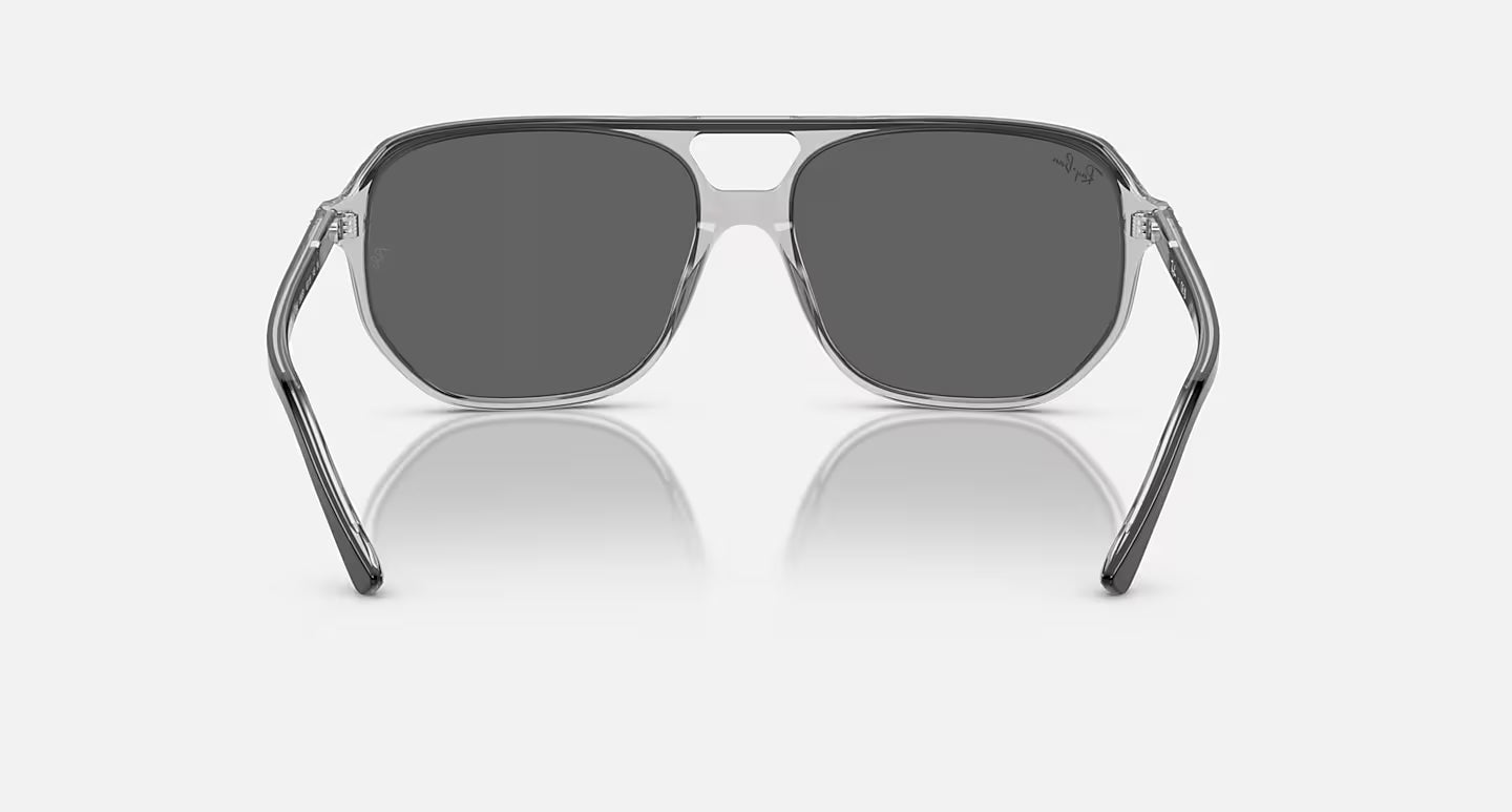 RAY-BAN BILL ONE DARK GREY TRANSPARENT GREY FRAME W/DARK GREY