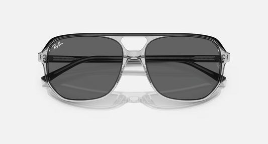 RAY-BAN BILL ONE DARK GREY TRANSPARENT GREY FRAME W/DARK GREY