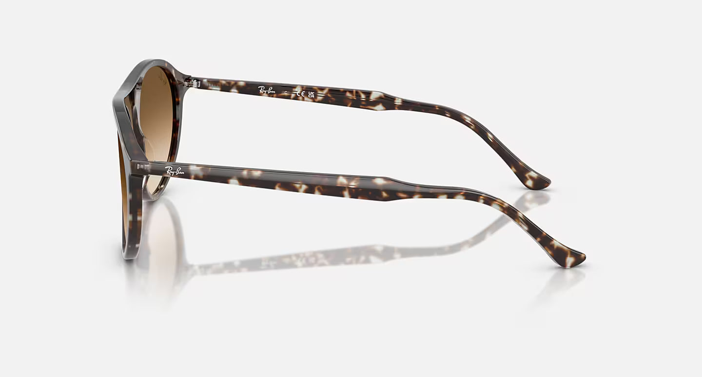 RAYBAN - Polished Havana Yellow Turtle W/Clear Gradient Brown