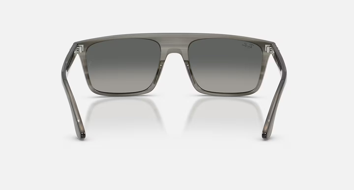 Ray-Ban RB2222 Polished Striped Grey/Grey Gradient lens