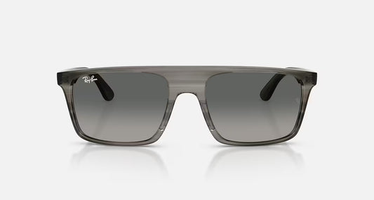 Ray-Ban RB2222 Polished Striped Grey/Grey Gradient lens