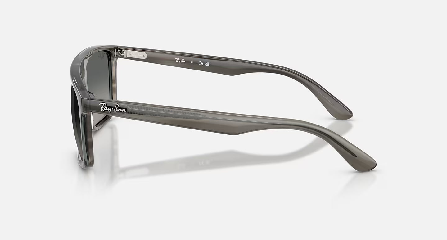 Ray-Ban RB2222 Polished Striped Grey/Grey Gradient lens