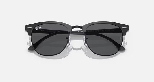 Ray-Ban ClubMaster Grey on Black Frame W/Dark Grey Lens