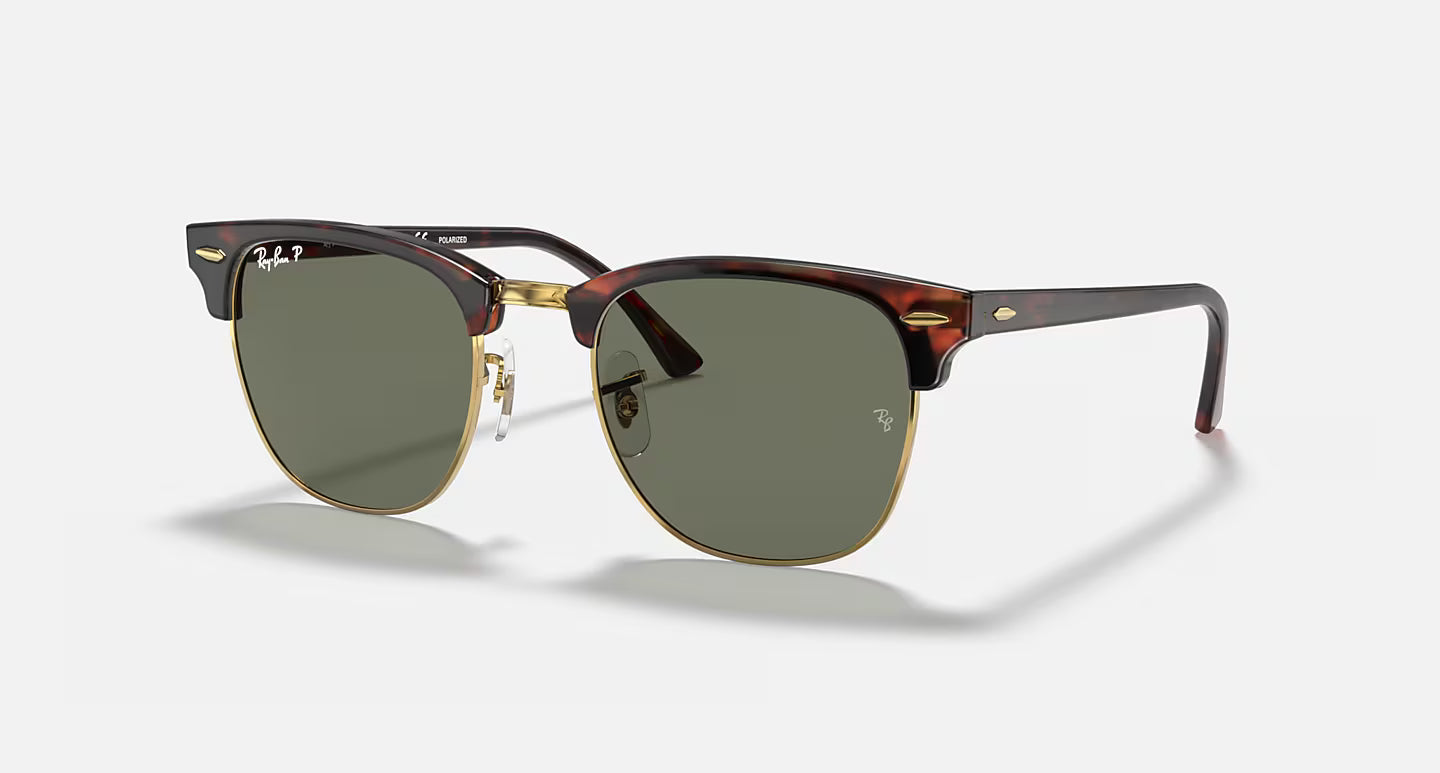 Ray-Ban ClubMaster Mock Tortoise Arista Gold w/G-15 Green Lens