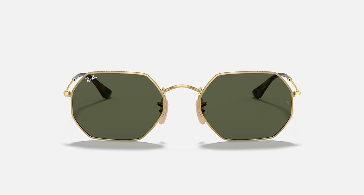 RAY-BAN OCTAGONAL CLASSIC ARISTA GOLD W/G-15 GREEN LENS