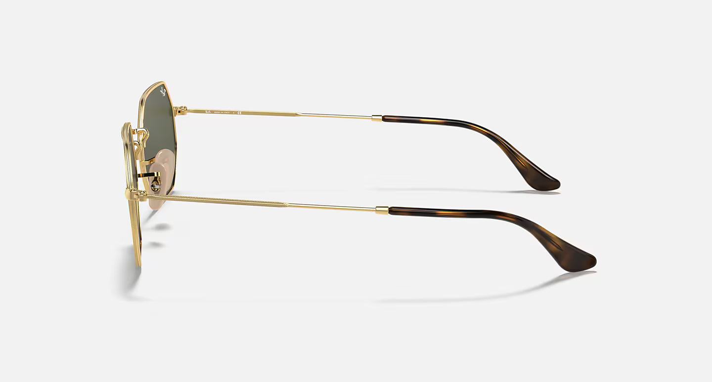 RAY-BAN OCTAGONAL CLASSIC ARISTA GOLD W/G-15 GREEN LENS