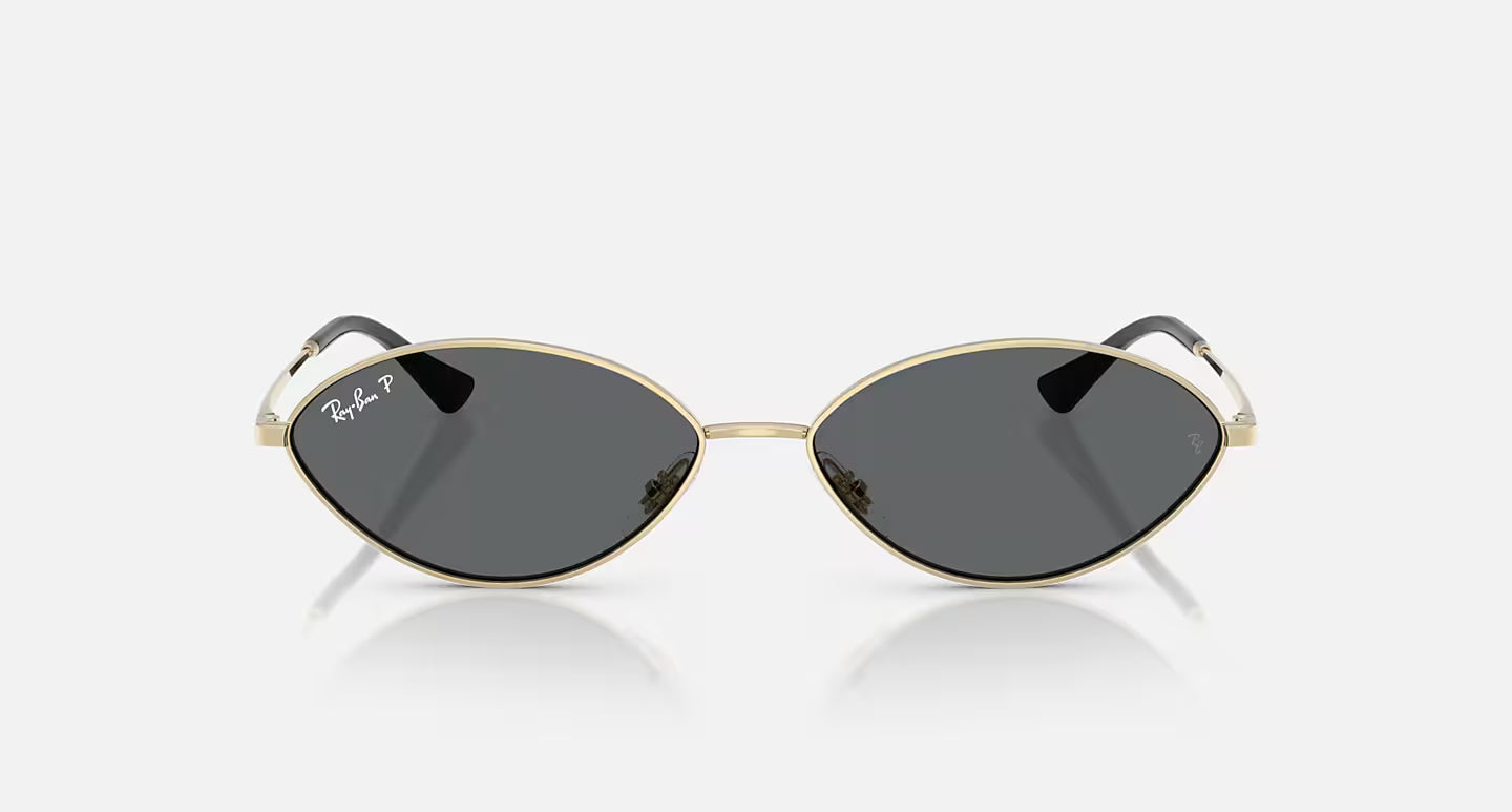 RAY-BAN KAI BIO-BASED KAI PALE GOLD W/DARK GREY FLASH SILVER