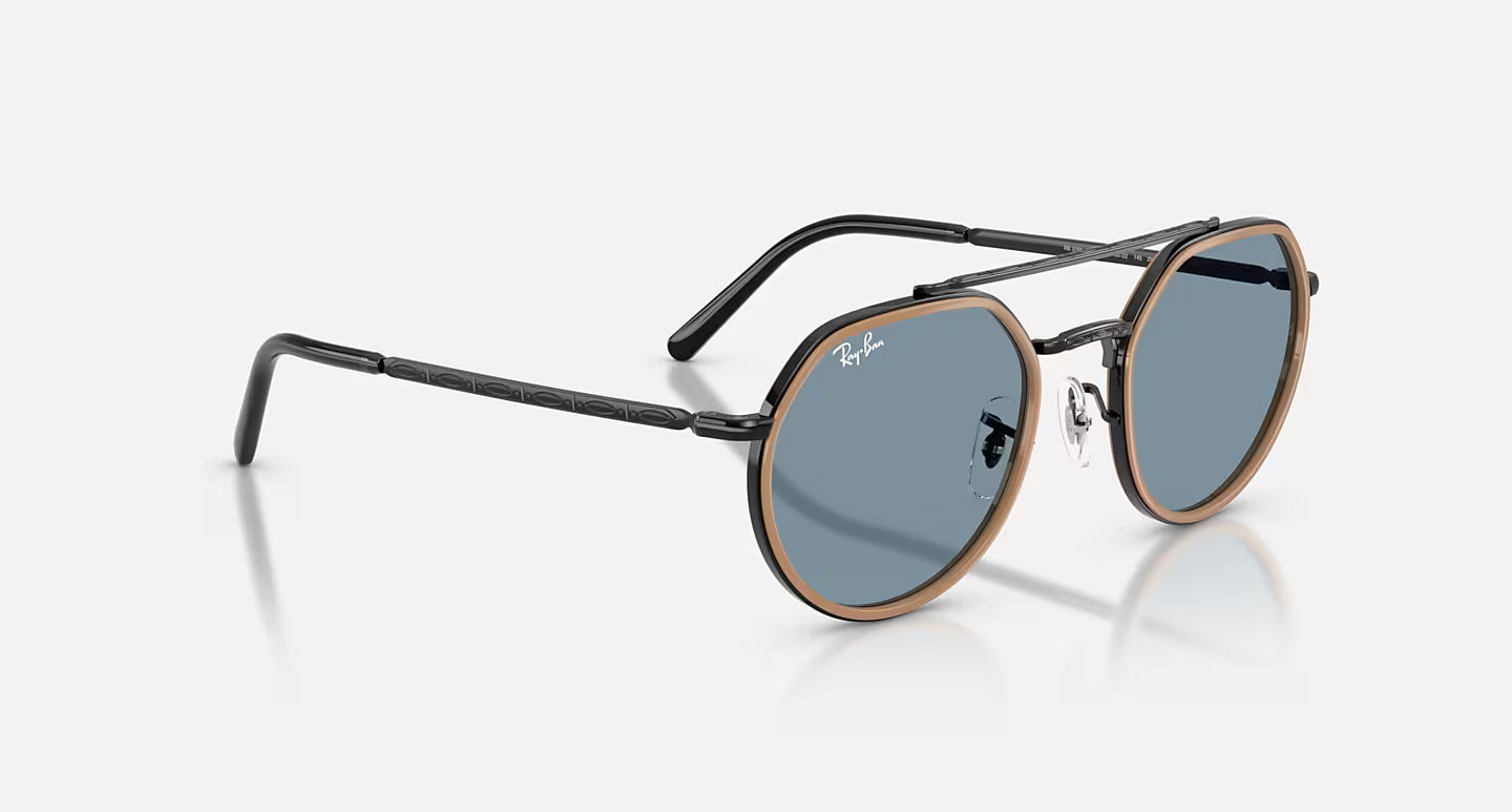 RAY-BAN - Black Frame W/Blue Lens
