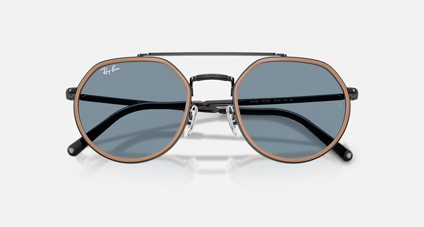 RAY-BAN - Black Frame W/Blue Lens