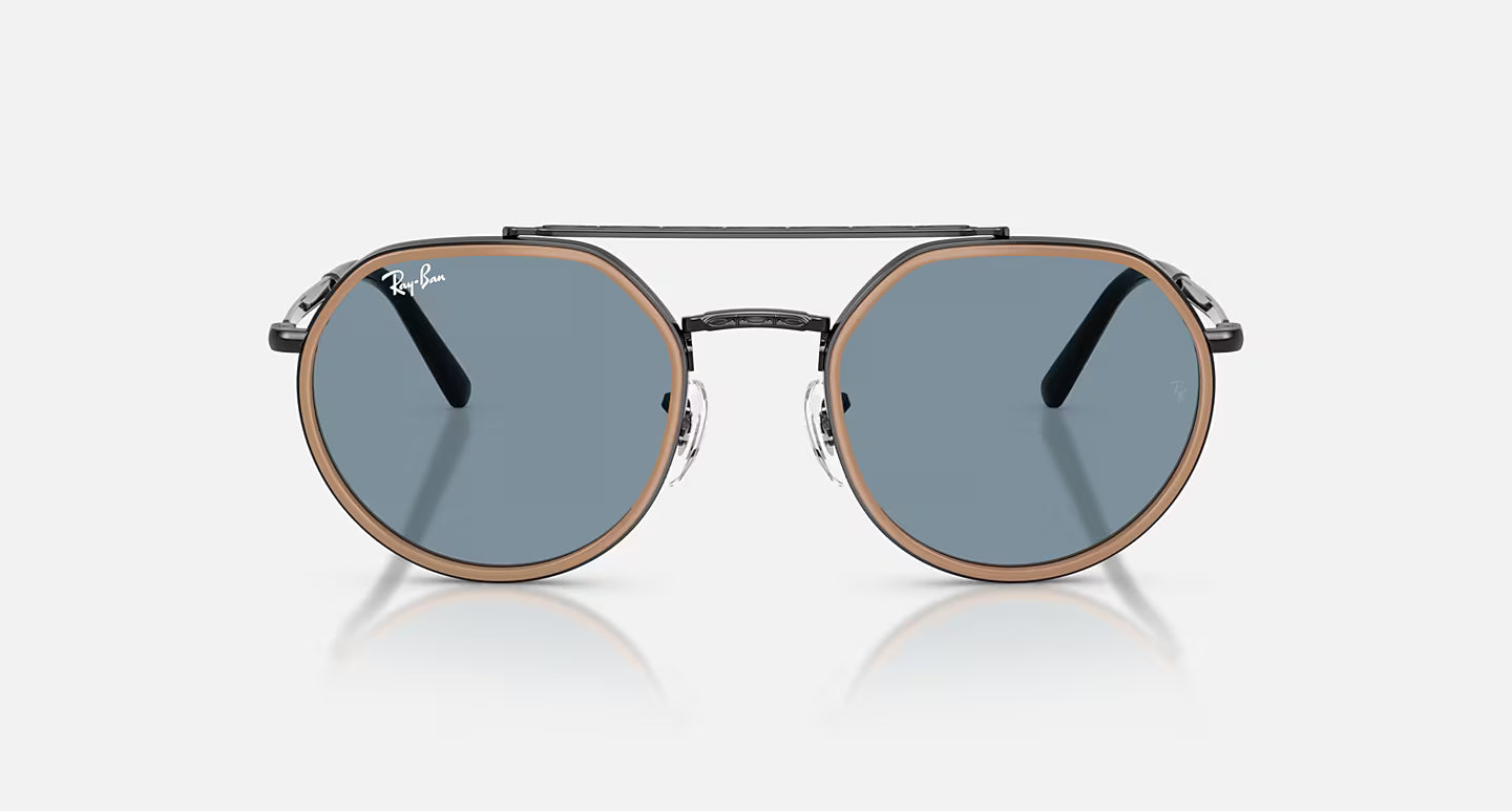 RAY-BAN - Black Frame W/Blue Lens