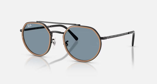 RAY-BAN - Black Frame W/Blue Lens