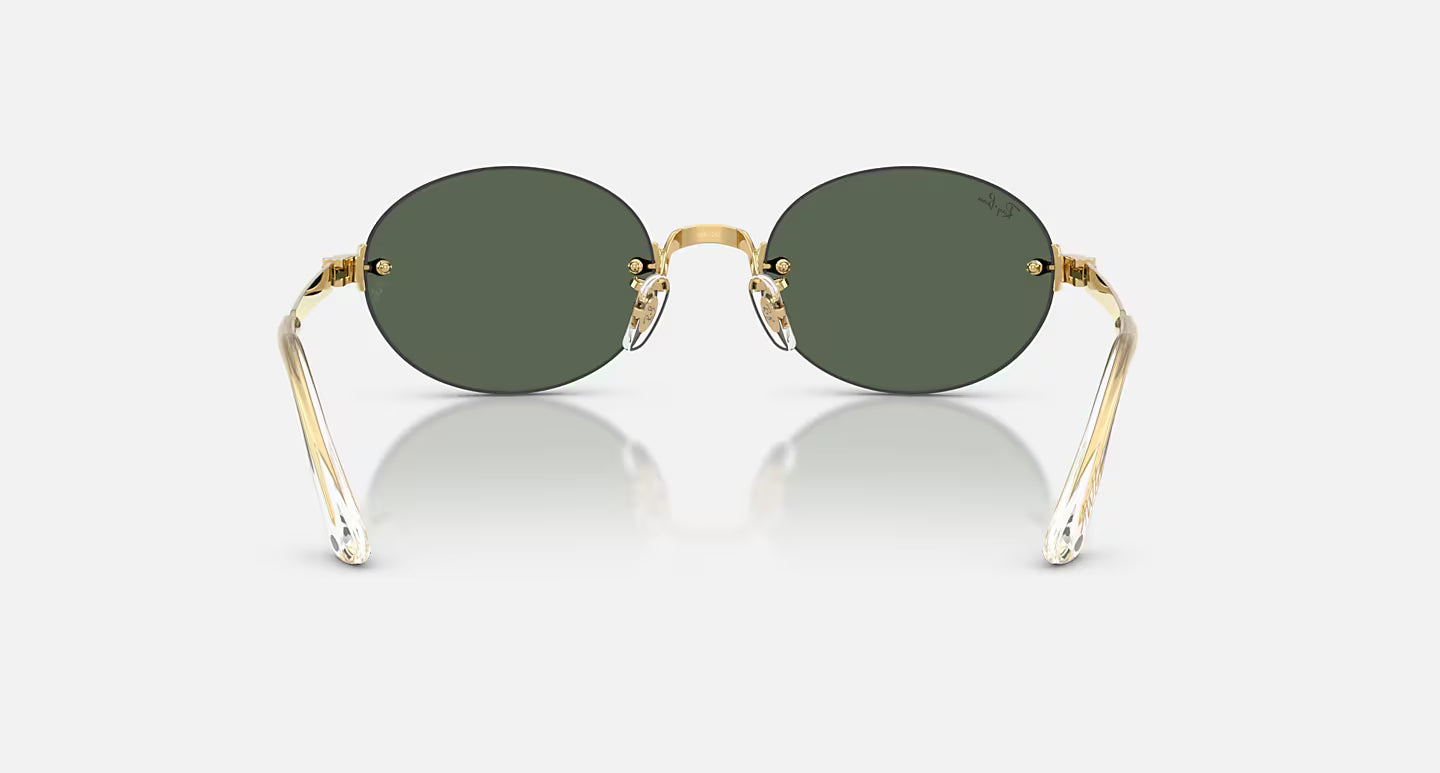 ASAP ROCKY x RAY BAN - Polished Arista Gold Frame W/Dark Green Lens