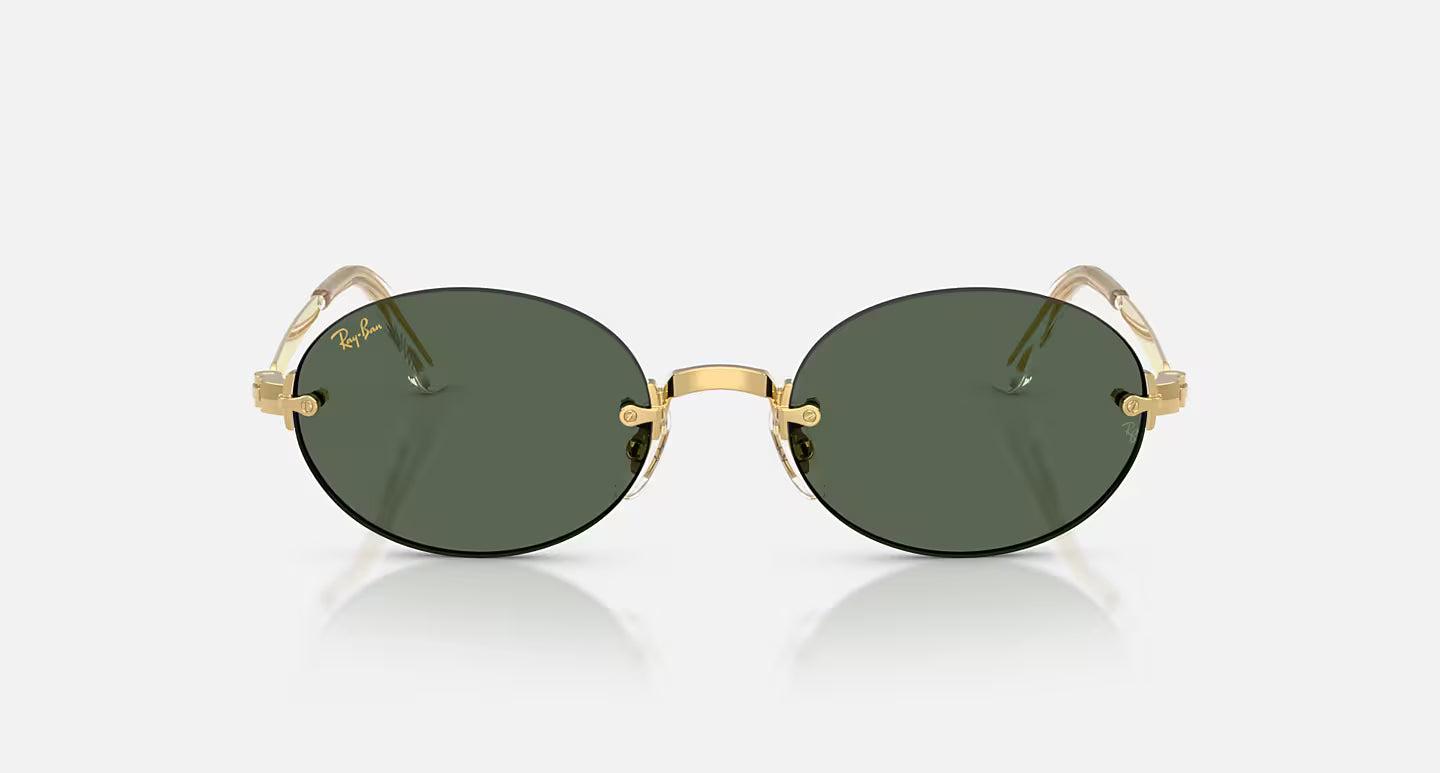 ASAP ROCKY x RAY BAN - Polished Arista Gold Frame W/Dark Green Lens