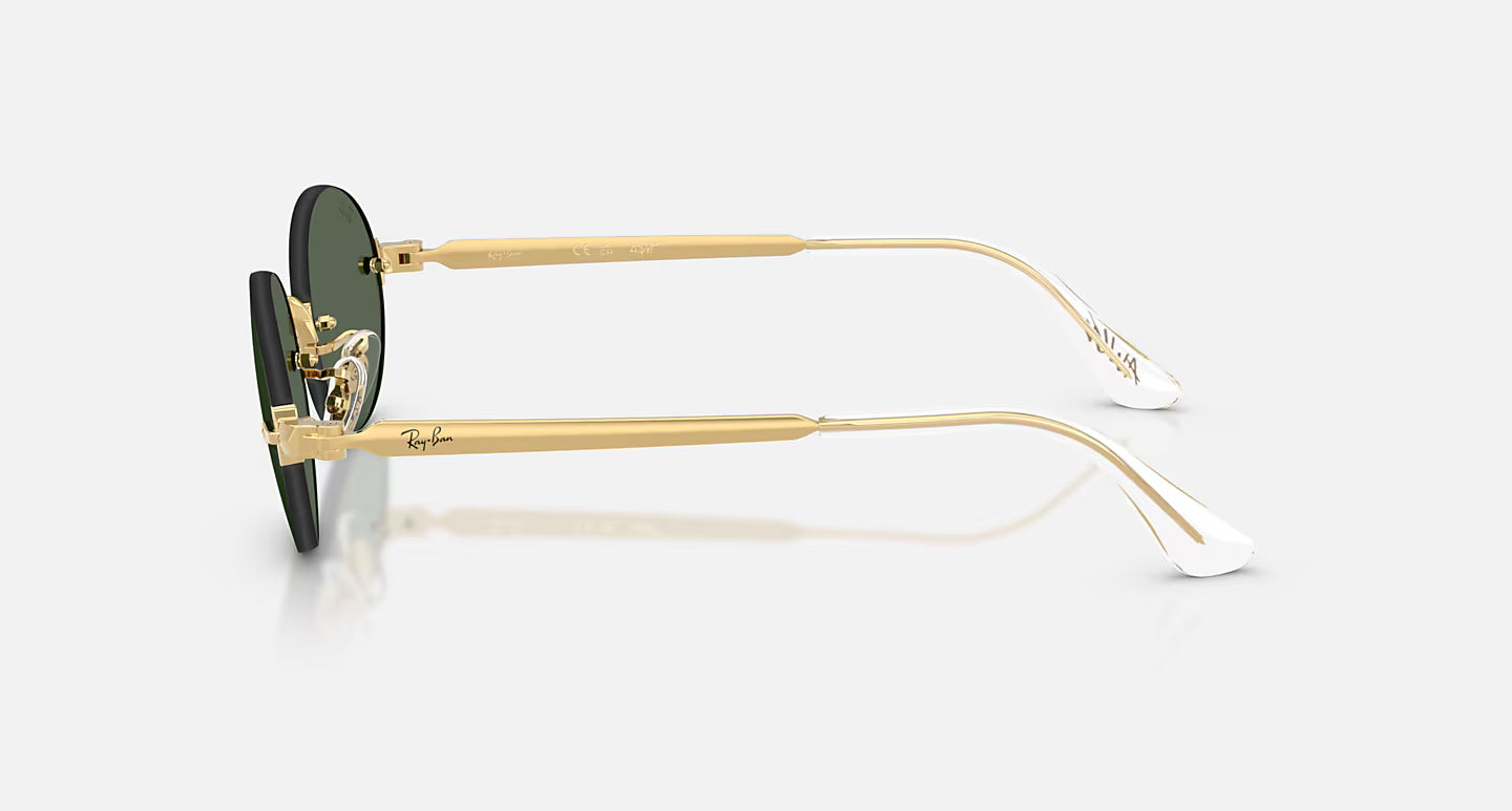 ASAP ROCKY x RAY BAN - Polished Arista Gold Frame W/Dark Green Lens
