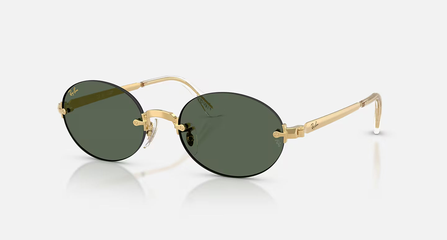 ASAP ROCKY x RAY BAN - Polished Arista Gold Frame W/Dark Green Lens