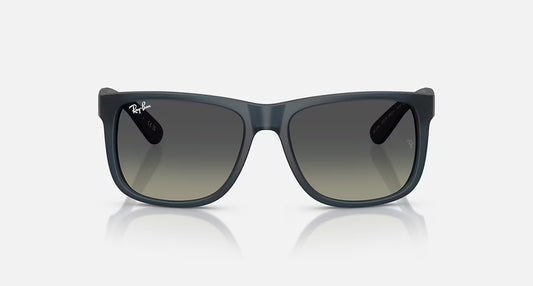 RAY-BAN JUSTIN CLASSIC - RUBBER BLUE W/GRADIENT GREY