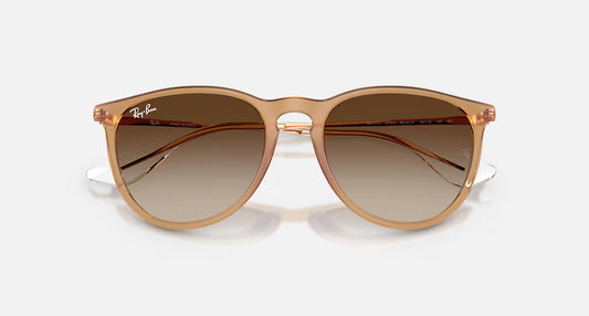 RAY-BAN ERIKA RUBBER BEIGE W/GRADIENT BROWN