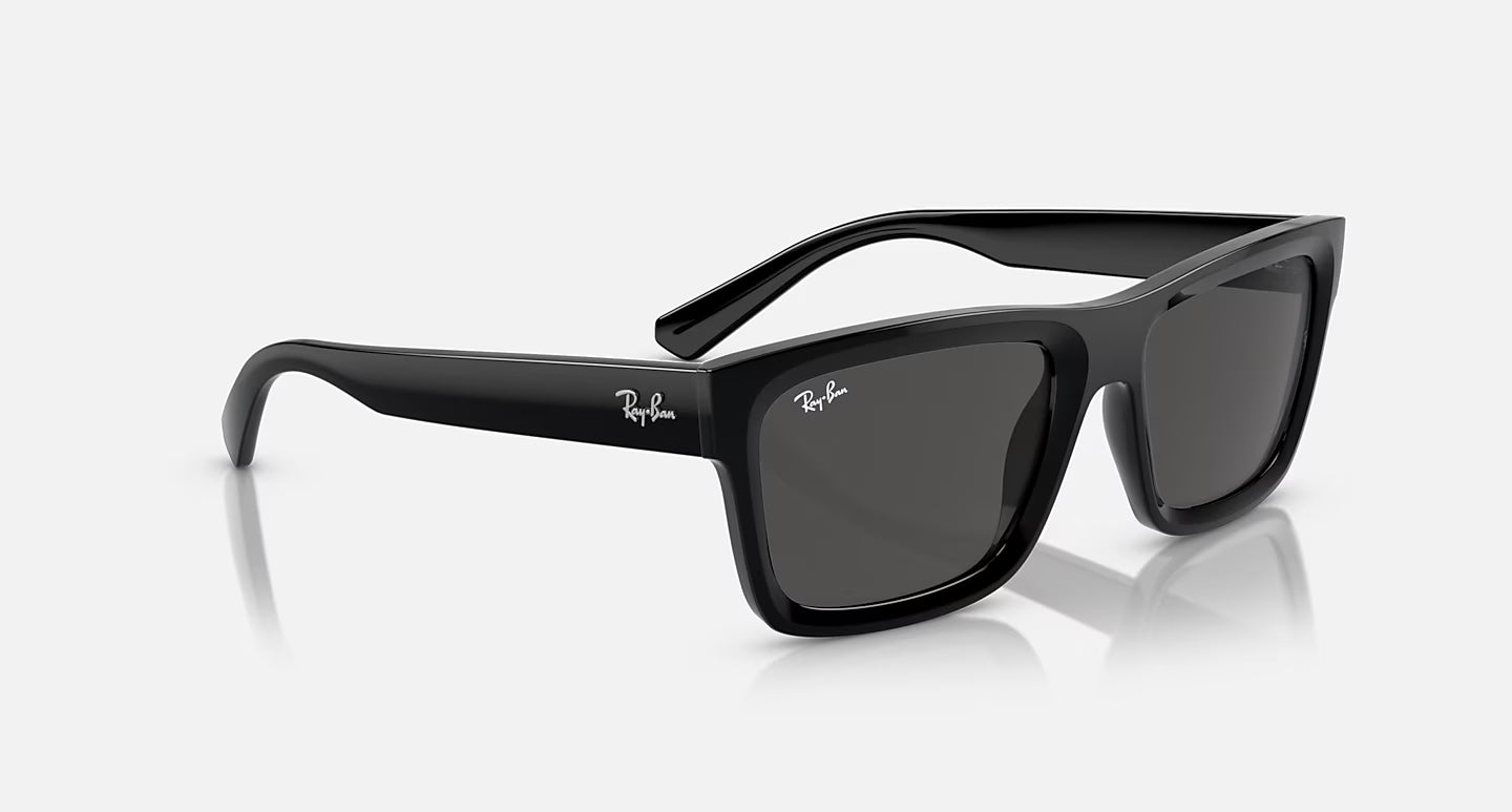 RAY-BAN WARREN BLACK W/DARK GREY LENS