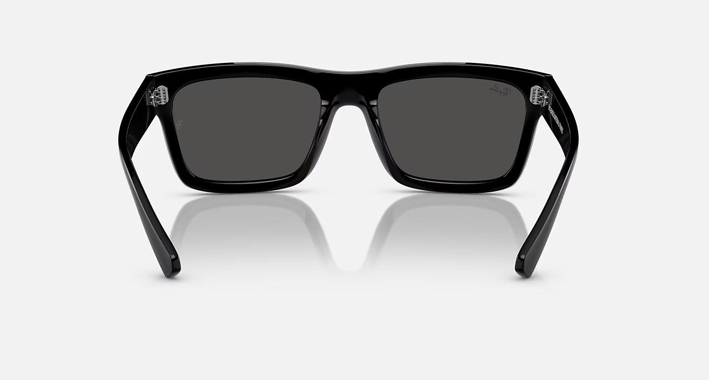 RAY-BAN WARREN BLACK W/DARK GREY LENS