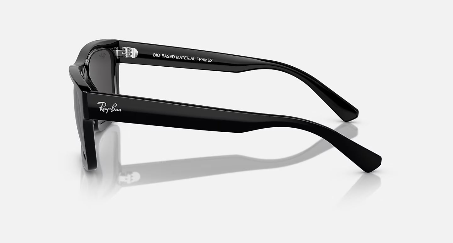 RAY-BAN WARREN BLACK W/DARK GREY LENS