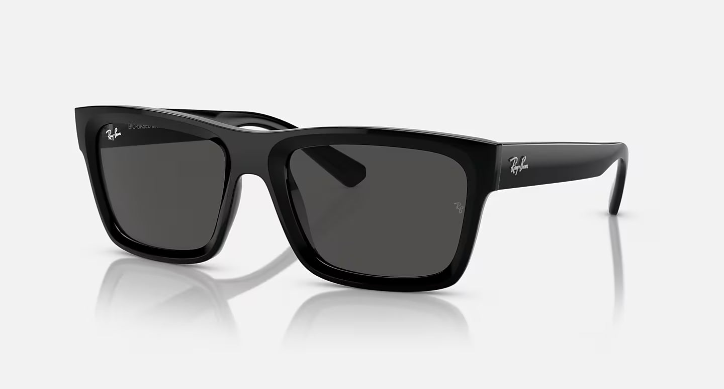 RAY-BAN WARREN BLACK W/DARK GREY LENS