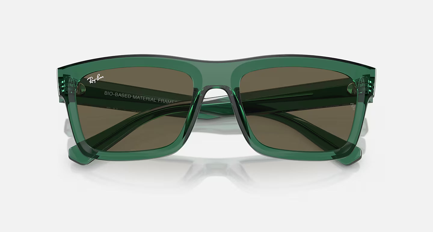RAY-BAN WARREN TRANSPARENT GREEN W/BROWN LENS
