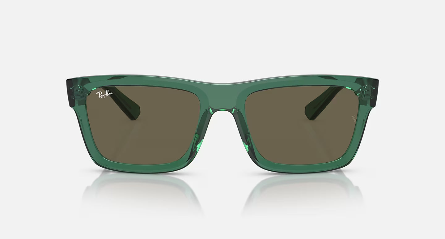 RAY-BAN WARREN TRANSPARENT GREEN W/BROWN LENS