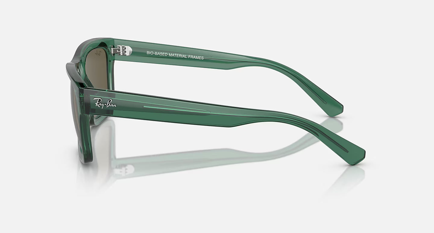 RAY-BAN WARREN TRANSPARENT GREEN W/BROWN LENS