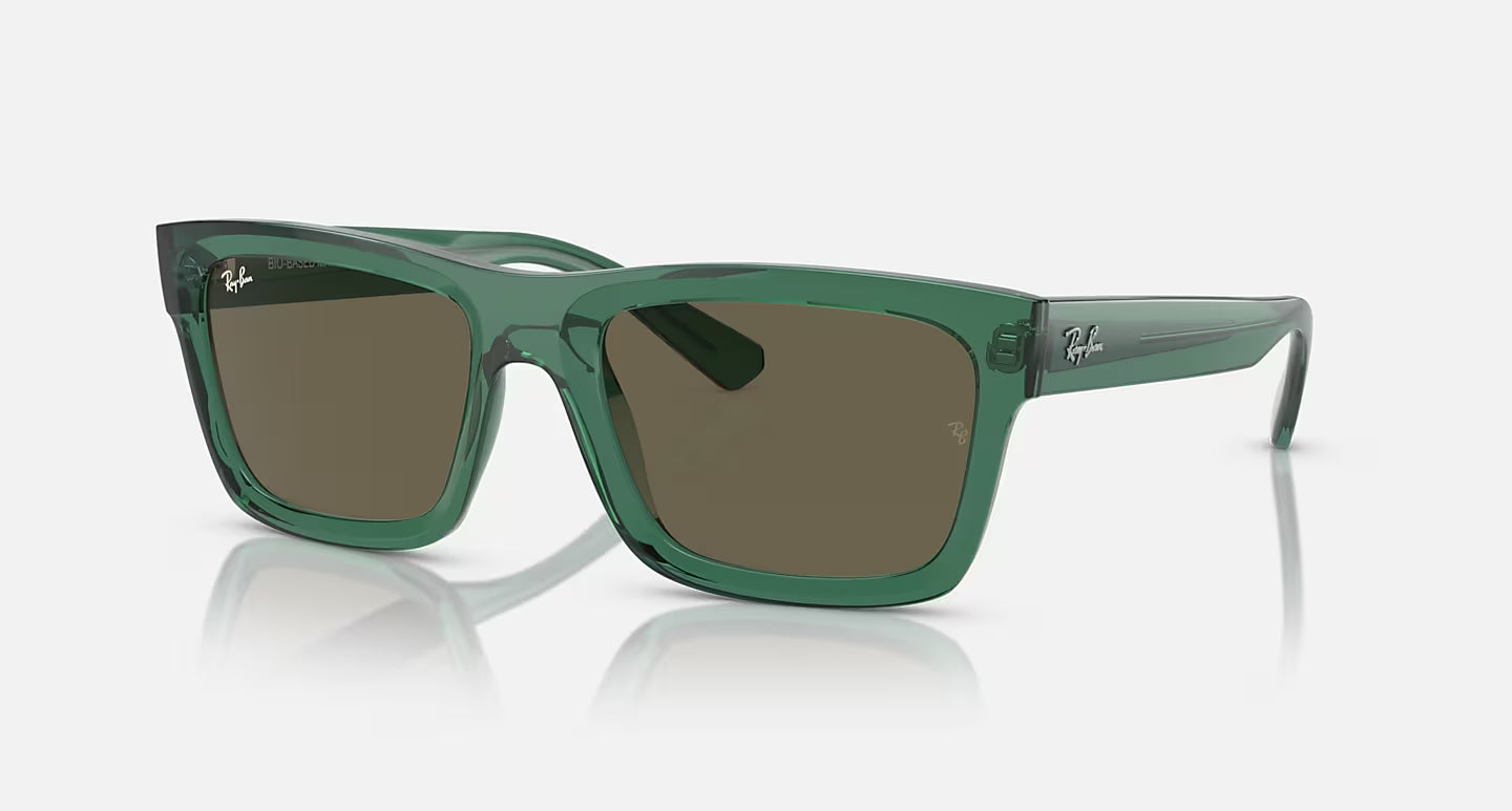 RAY-BAN WARREN TRANSPARENT GREEN W/BROWN LENS