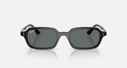 RAY-BAN ZURI BLACK FRAMES W/ DARK GREY POLARIZED LENS