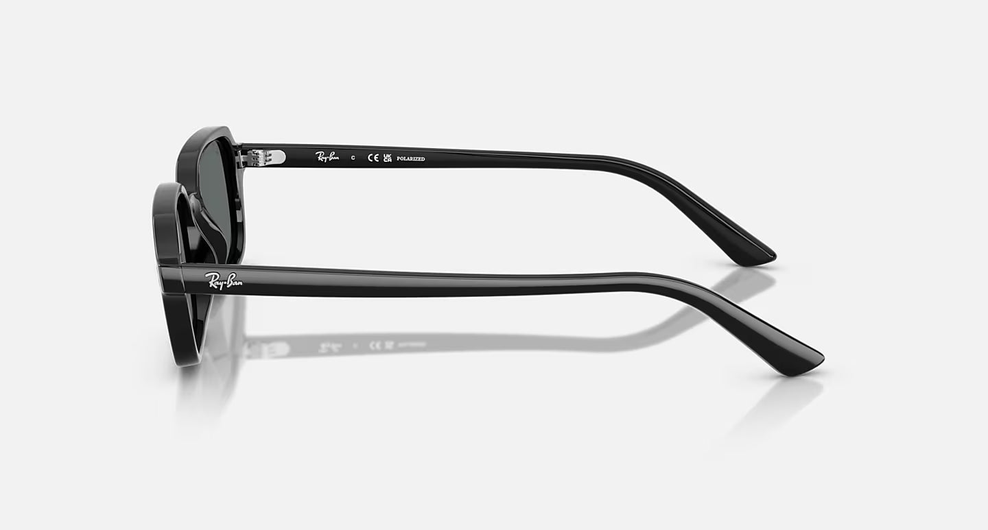 RAY-BAN ZURI BLACK FRAMES W/ DARK GREY POLARIZED LENS