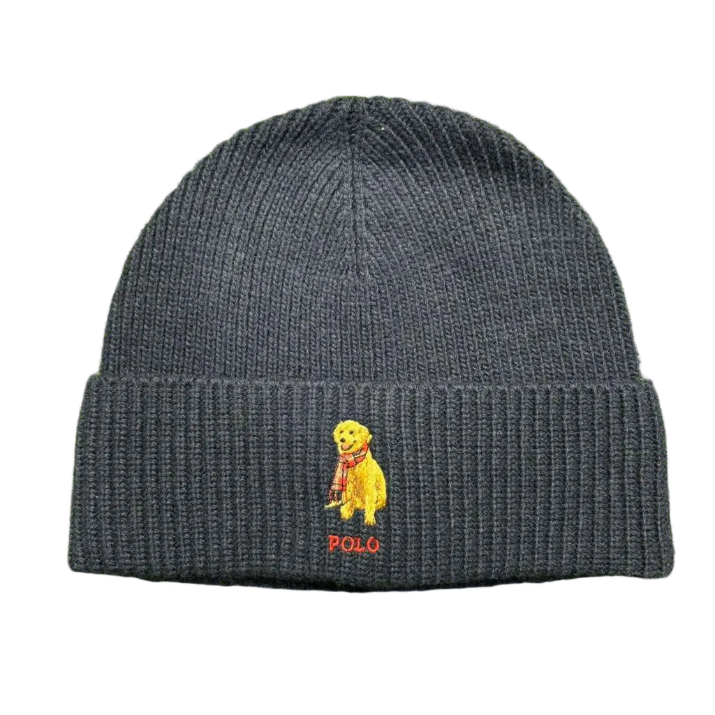 Polo Bear Rib-Knit Beanie